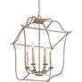 Thumbnail3 of Quoizel Gallery 22"W Century Silver Leaf 6-Light Chandelier more views
