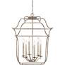 Thumbnail4 of Quoizel Gallery 22"W Century Silver Leaf 6-Light Chandelier more views
