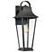 Quoizel Galveston 22" High Mottled Black Outdoor Wall Light