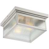 Quoizel Gardner 12&quot;W Stainless Steel Outdoor Ceiling Light
