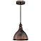 Quoizel Gaston 9" Wide Mottled Bronze Mini Pendant