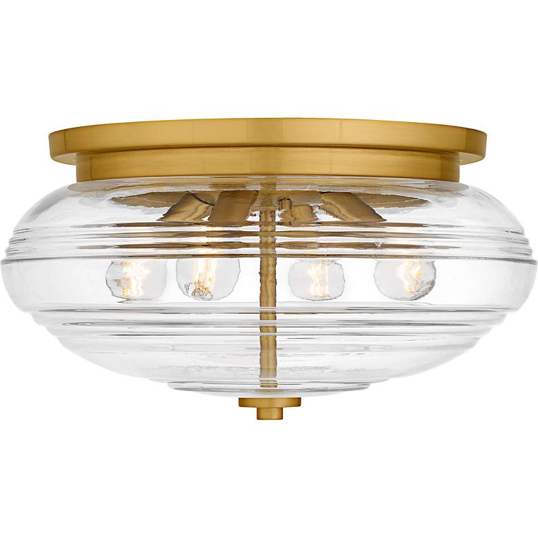 Image 3 Quoizel Gatonby 16" Wide 4-Light Brushed Gold Ceiling Light more views