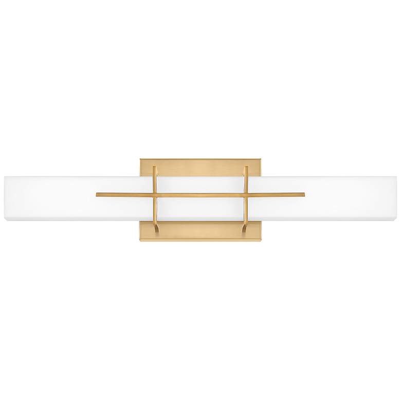Image 2 Quoizel Gemini 22 1/2" Wide Aged Brass LED Bath Light