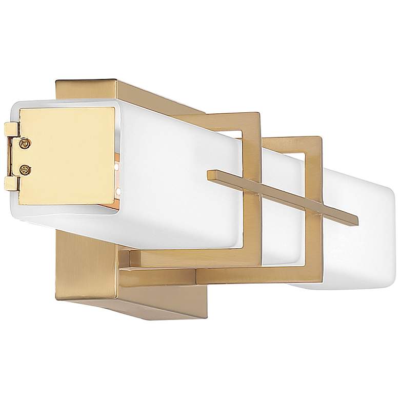 Image 4 Quoizel Gemini 22 1/2" Wide Aged Brass LED Bath Light more views