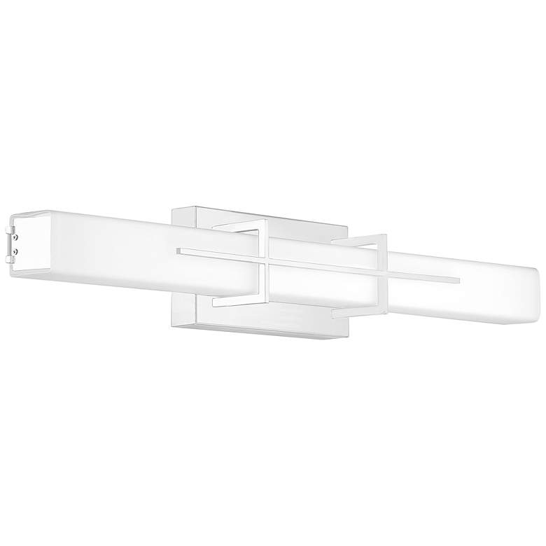 Image 3 Quoizel Gemini 28 1/4" Wide Polished Chrome LED Bath Light more views