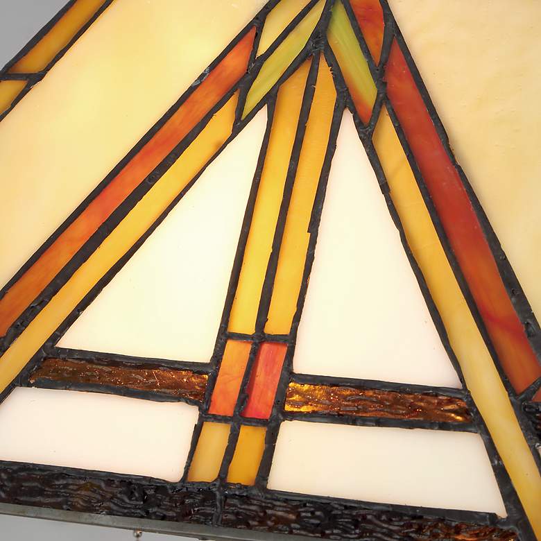 Image 4 Quoizel Gibbons Russet 22 1/2" Mission Style 2-Light Table Lamp more views