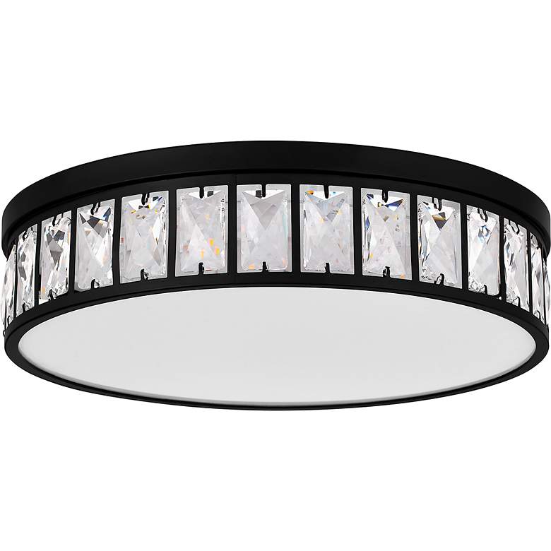 Image 2 Quoizel Gibson 14 3/4" Wide Matte Black LED Ceiling Light more views