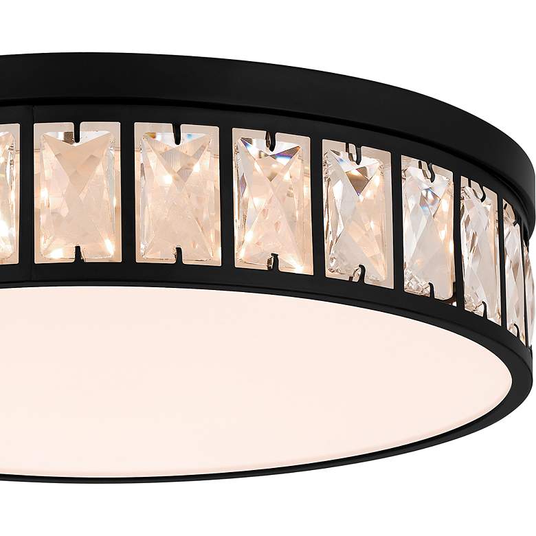 Image 5 Quoizel Gibson 14 3/4" Wide Matte Black LED Ceiling Light more views