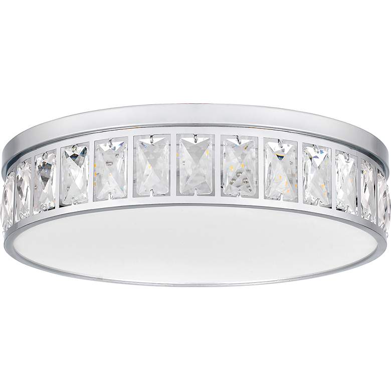 Image 2 Quoizel Gibson 14 3/4"W Polished Chrome LED Ceiling Light more views