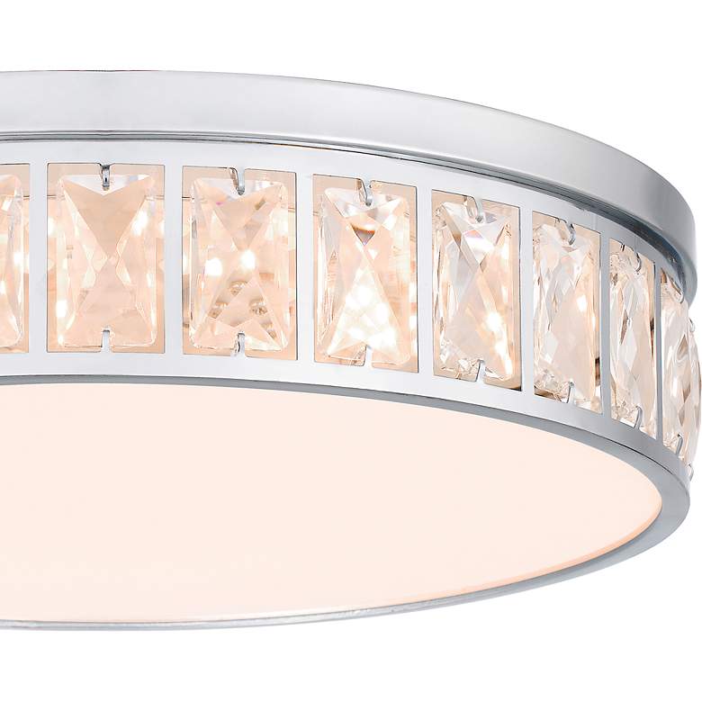 Image 5 Quoizel Gibson 14 3/4"W Polished Chrome LED Ceiling Light more views