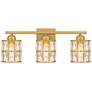 1_Quoizel Gibson 21 1/4" Wide Aged Brass 3-Light Bath Light