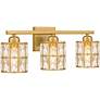 3_Quoizel Gibson 21 1/4" Wide Aged Brass 3-Light Bath Light more views