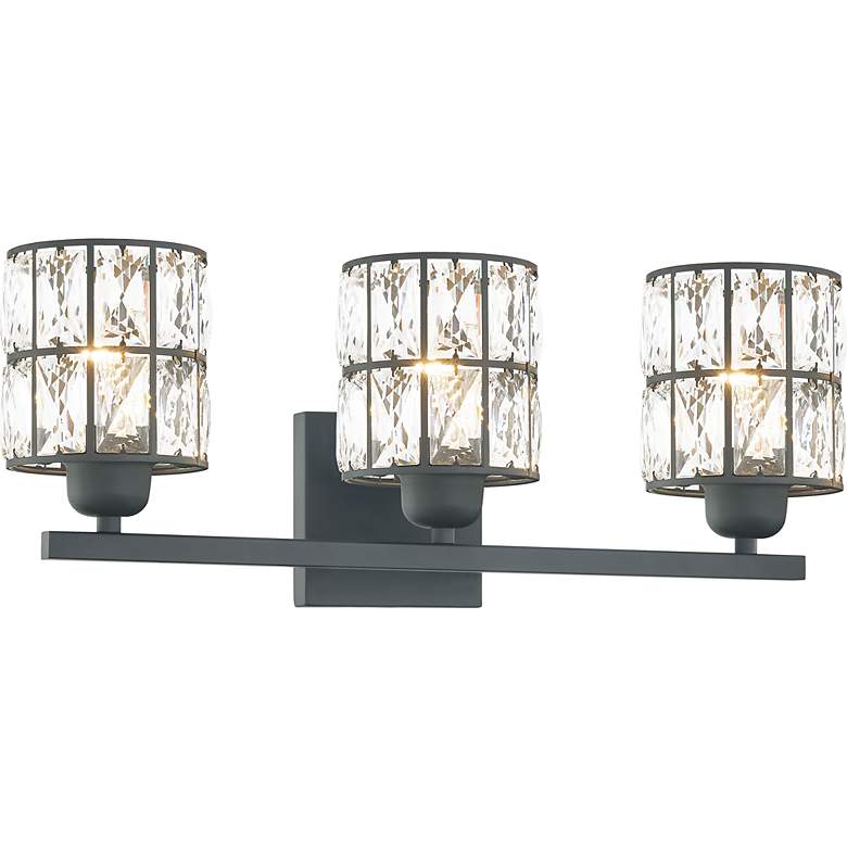Image 4 Quoizel Gibson 21 1/4" Wide Matte Black 3-Light Bath Light more views