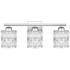 Quoizel Gibson 21 1/4"W Polished Chrome 3-Light Bath Light