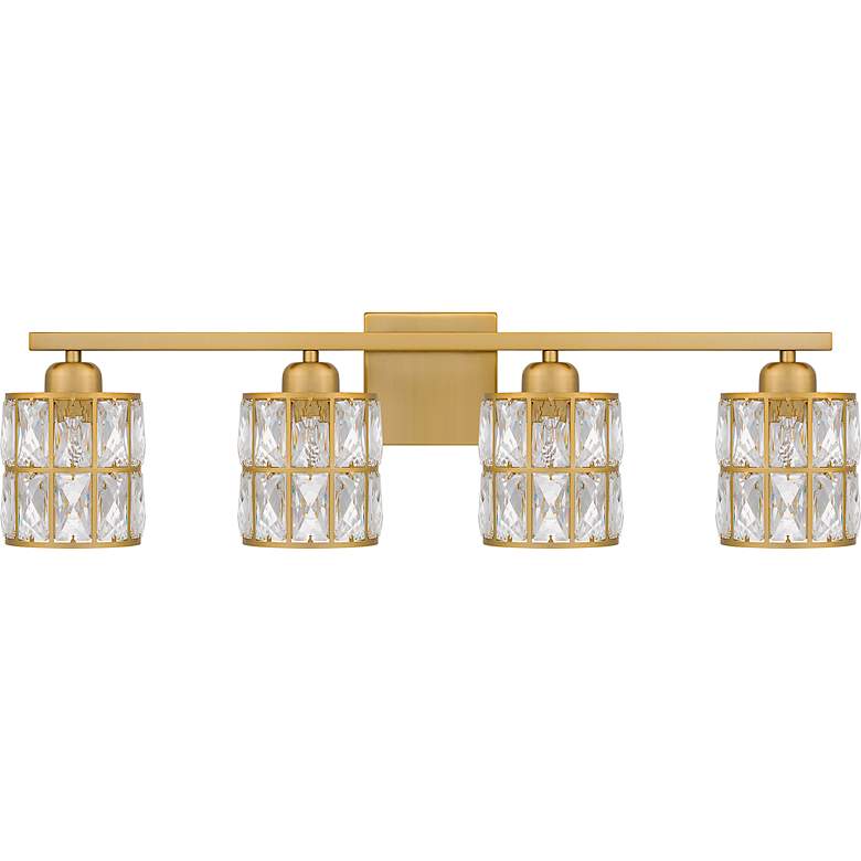 Image 4 Quoizel Gibson 29 1/2" Wide Aged Brass 4-Light Bath Light more views