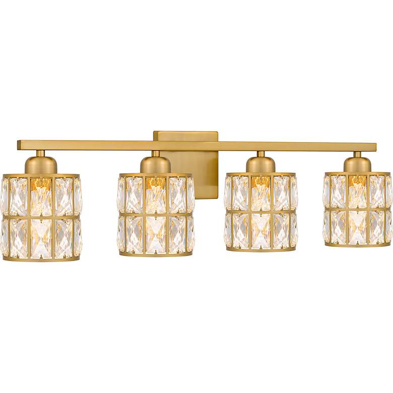 Image 5 Quoizel Gibson 29 1/2" Wide Aged Brass 4-Light Bath Light more views