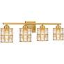 5_Quoizel Gibson 29 1/2" Wide Aged Brass 4-Light Bath Light more views