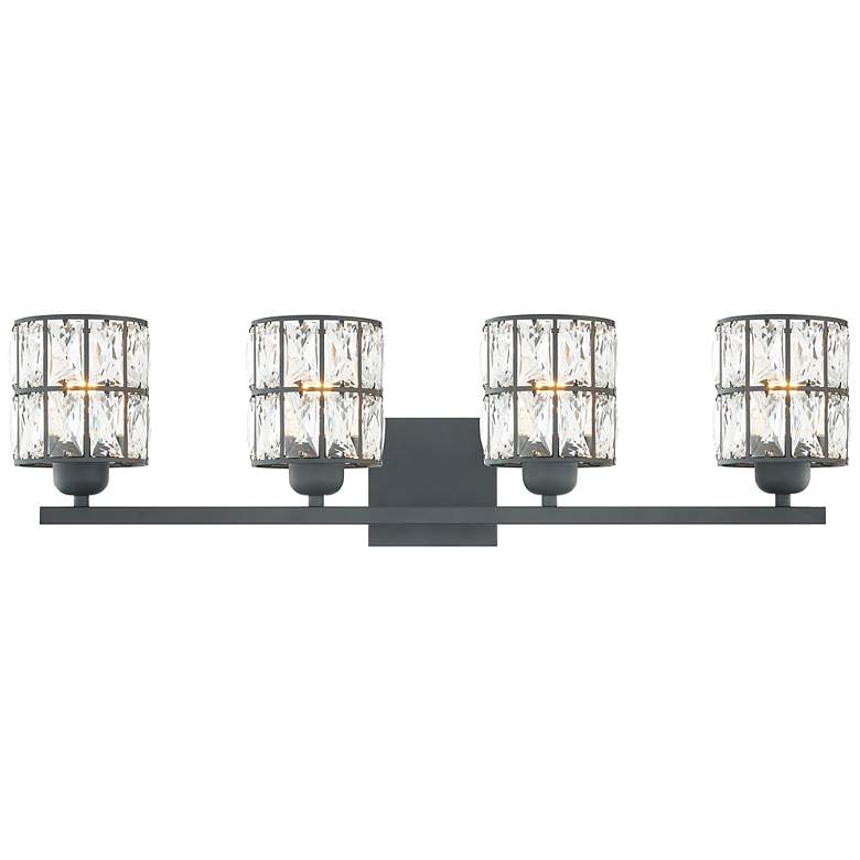 Image 1 Quoizel Gibson 29 1/2" Wide Matte Black 4-Light Bath Light