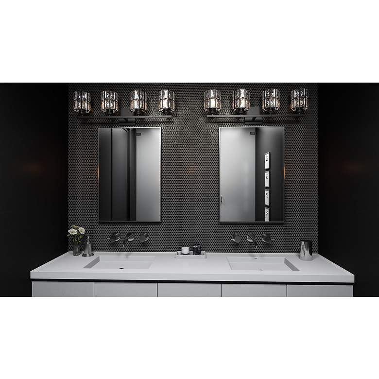 Image 2 Quoizel Gibson 29 1/2" Wide Matte Black 4-Light Bath Light more views