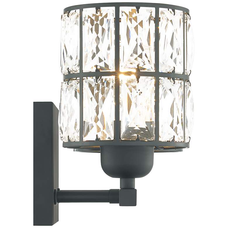 Image 2 Quoizel Gibson 8" High Matte Black 2-Light Wall Sconce more views