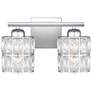 Quoizel Gibson 8" High Polished Chrome 2-Light Wall Sconce in scene