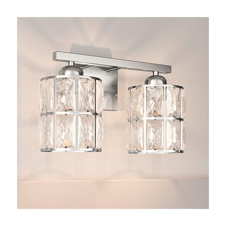 Image 2 Quoizel Gibson 8" High Polished Chrome 2-Light Wall Sconce