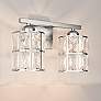Quoizel Gibson 8" High Polished Chrome 2-Light Wall Sconce in scene