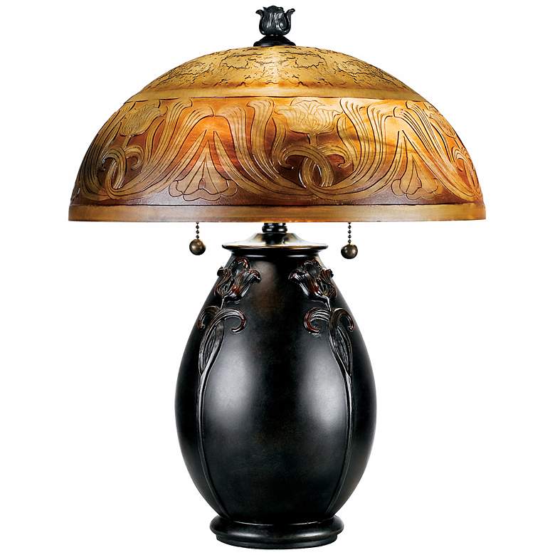 Image 2 Quoizel Glenhaven 18 inch High Art Nouveau Accent Table Lamp