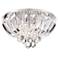 Quoizel Glisten 16" Wide Chrome and Crystal Glass Ceiling Light