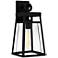 Quoizel Godfrey 17 1/4" High Glass and Matte Black Outdoor Lantern