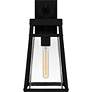 3_Quoizel Godfrey 17 1/4" High Glass and Matte Black Outdoor Lantern more views