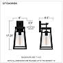 7_Quoizel Godfrey 17 1/4" High Glass and Matte Black Outdoor Lantern more views