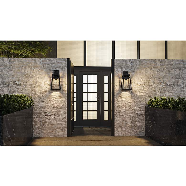Image 6 Quoizel Godfrey 20 1/2" High Matte Black Outdoor Wall Light more views