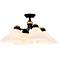 Quoizel Graft 24 1/2" Wide Matte Black 4-Light Ceiling Light