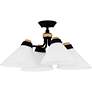 5_Quoizel Graft 24 1/2" Wide Matte Black 4-Light Ceiling Light more views