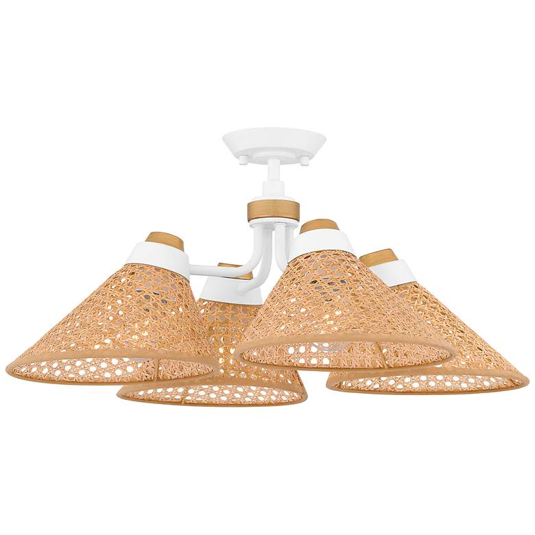 Image 2 Quoizel Graft 24" Wide Matte White Ceiling Light