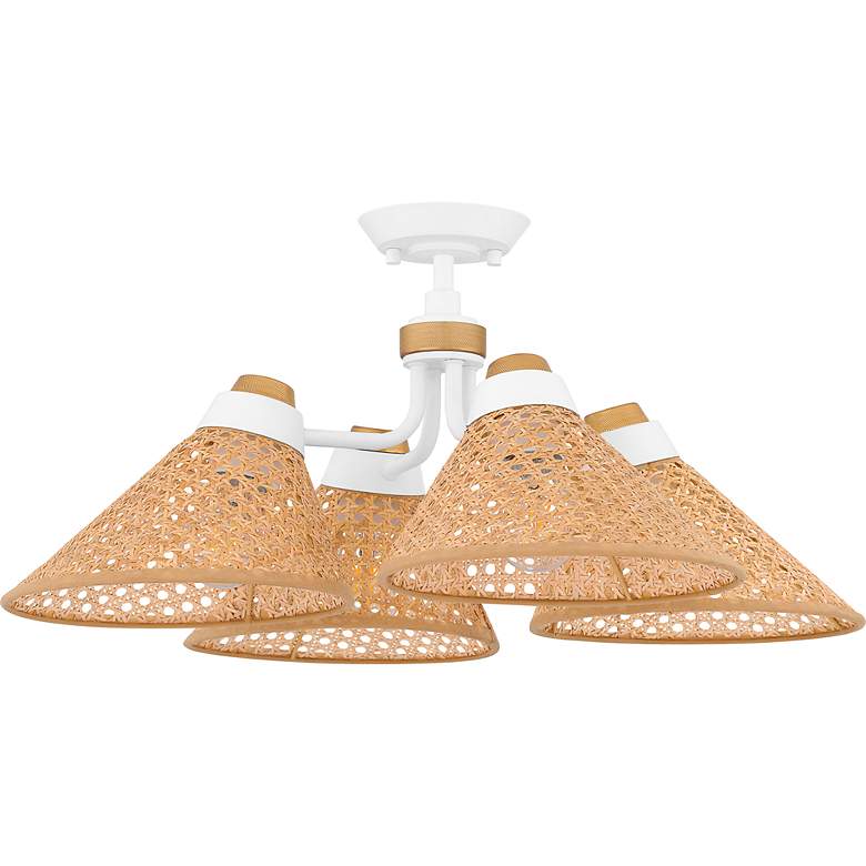 Image 4 Quoizel Graft 24" Wide Matte White Ceiling Light more views