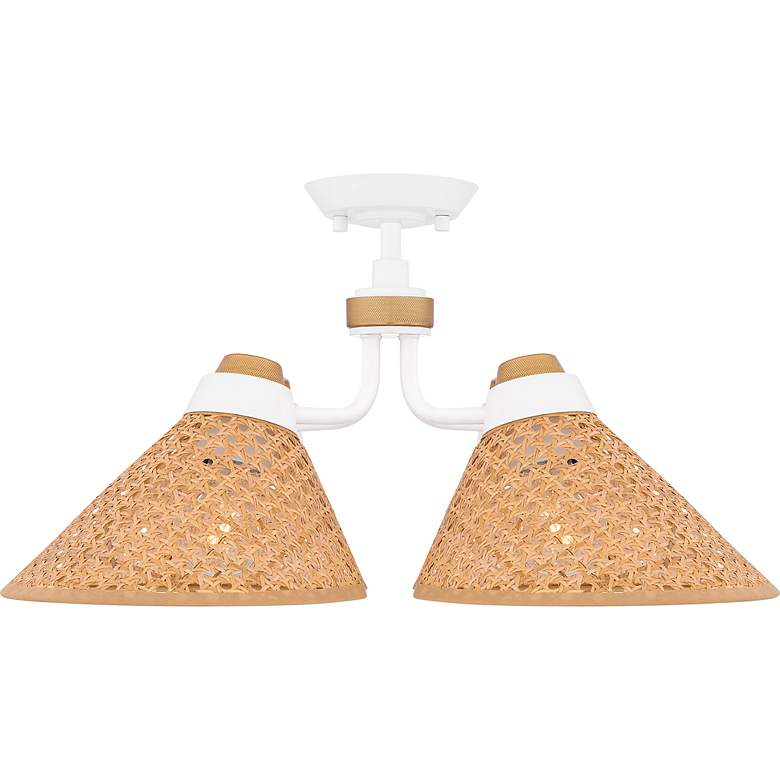 Image 5 Quoizel Graft 24" Wide Matte White Ceiling Light more views