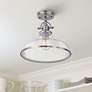 1_Quoizel Grant 13 1/2" High Brushed Nickel Glass Dome Ceiling Light