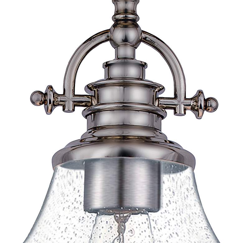 Image 3 Quoizel Grant 13 1/2" High Brushed Nickel Glass Dome Ceiling Light more views