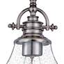 3_Quoizel Grant 13 1/2" High Brushed Nickel Glass Dome Ceiling Light more views