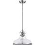 4_Quoizel Grant 13 1/2" Wide Brushed Nickel Seeded Glass Dome Pendant more views