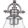 6_Quoizel Grant 13 1/2" Wide Brushed Nickel Seeded Glass Dome Pendant more views