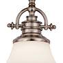 6_Quoizel Grant 13 1/2" Wide Nickel and White Dome Light Pendant more views