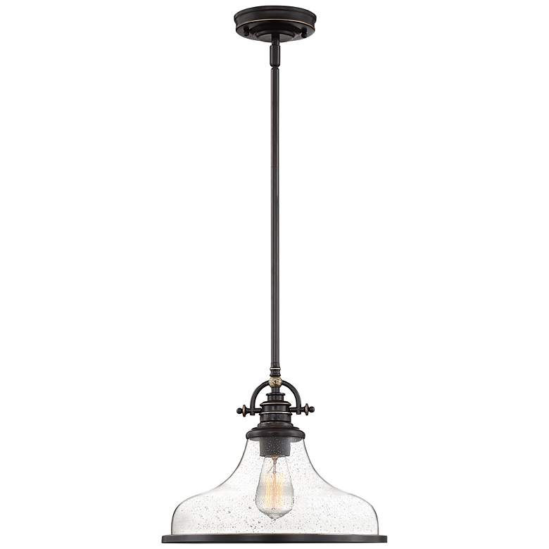 Image 4 Quoizel Grant 13 1/2" Wide Palladian Bronze Pendant Light more views