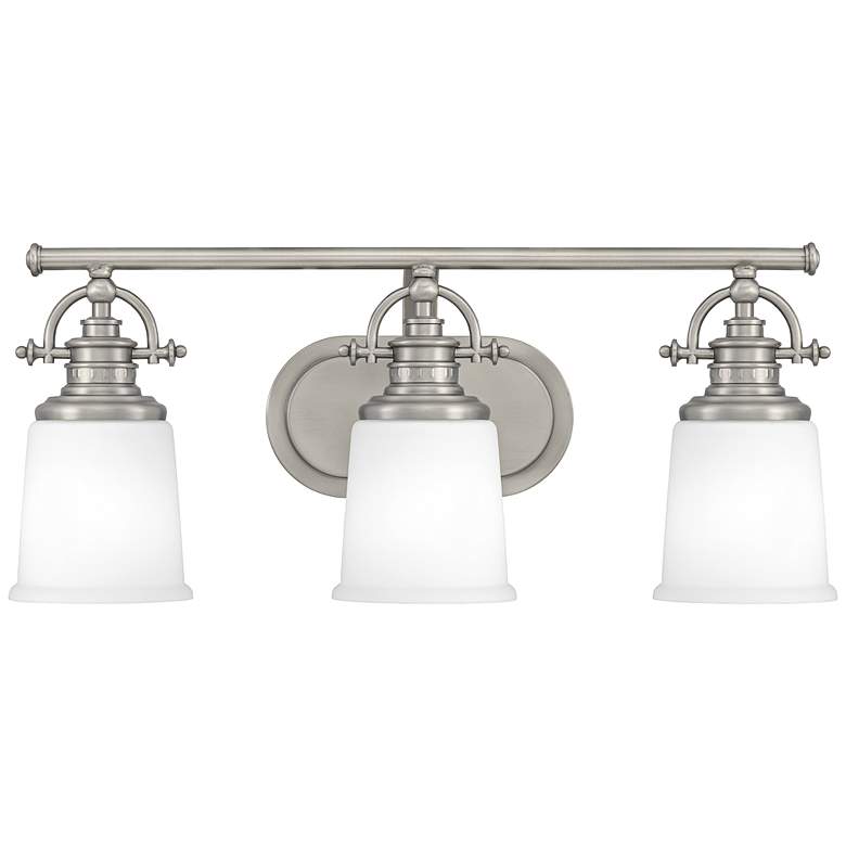 Image 1 Quoizel Grant 23" Wide Antique Nickel 3-Light Bath Light