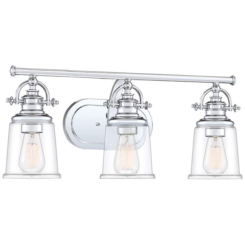 Image 2 Quoizel Grant 23 inch Wide Polished Chrome 3-Light Bath Light more views