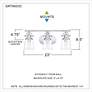 5_Quoizel Grant 23" Wide Polished Chrome 3-Light Bath Light more views