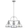 3_Quoizel Grant 24" Wide Brushed Nickel 3-Light Chandelier