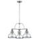 Quoizel Grant 24" Wide Brushed Nickel 3-Light Chandelier